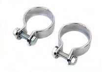 Load image into Gallery viewer, Chrome 1-5/8 inch Muffler Body and End Clamp Set