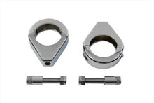 Load image into Gallery viewer, Chrome Turn Signal Clamp Kit 39mm Forks