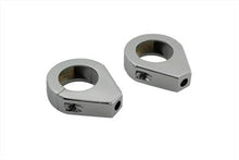 Load image into Gallery viewer, Chrome Turn Signal Clamp Set 35mm Forks