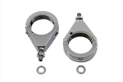 Turn Signal Clamp Set with Grooves 41mm