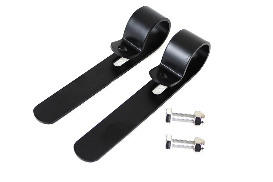 Black Oxide 1-1/4 inch Exhaust  inchP inch Clamp Set