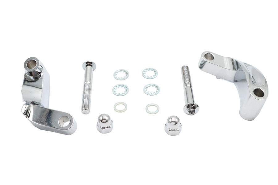 Chrome Smooth Mirror Relocation Kit