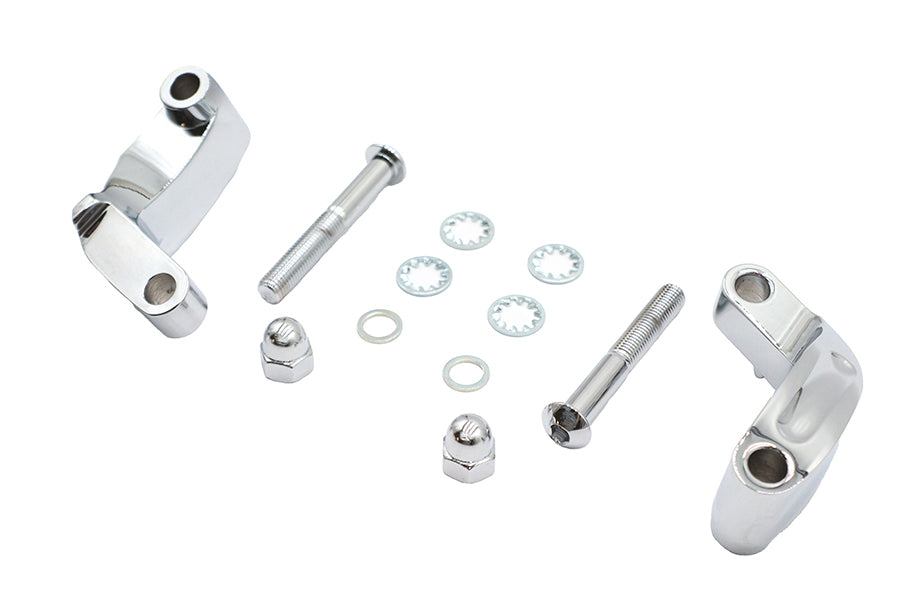 Chrome Smooth Mirror Relocation Kit