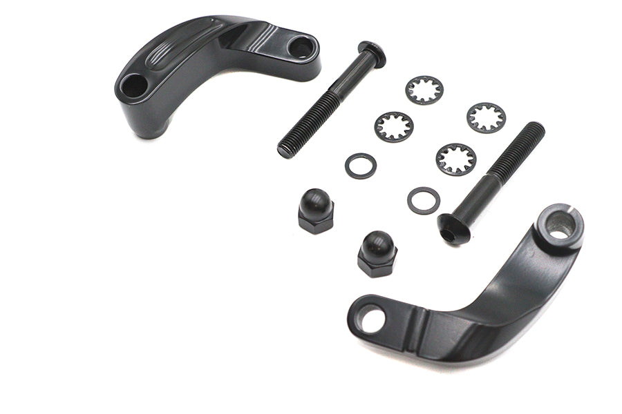 Black Smooth Mirror Relocation Kit