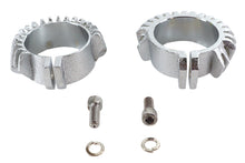 Load image into Gallery viewer, Replica Chrome Finned Exhaust Clamp Set