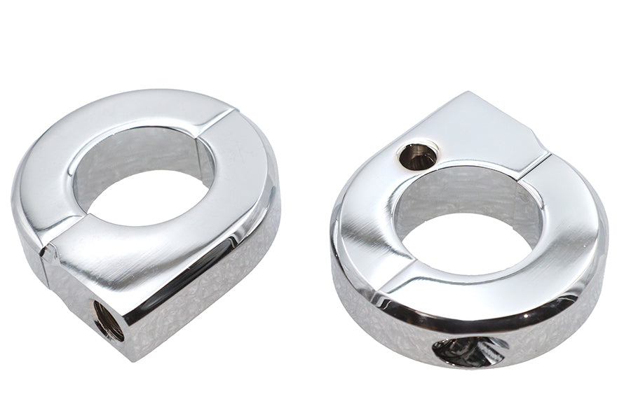 Chrome Universal Mount Clamp Set 1 inch