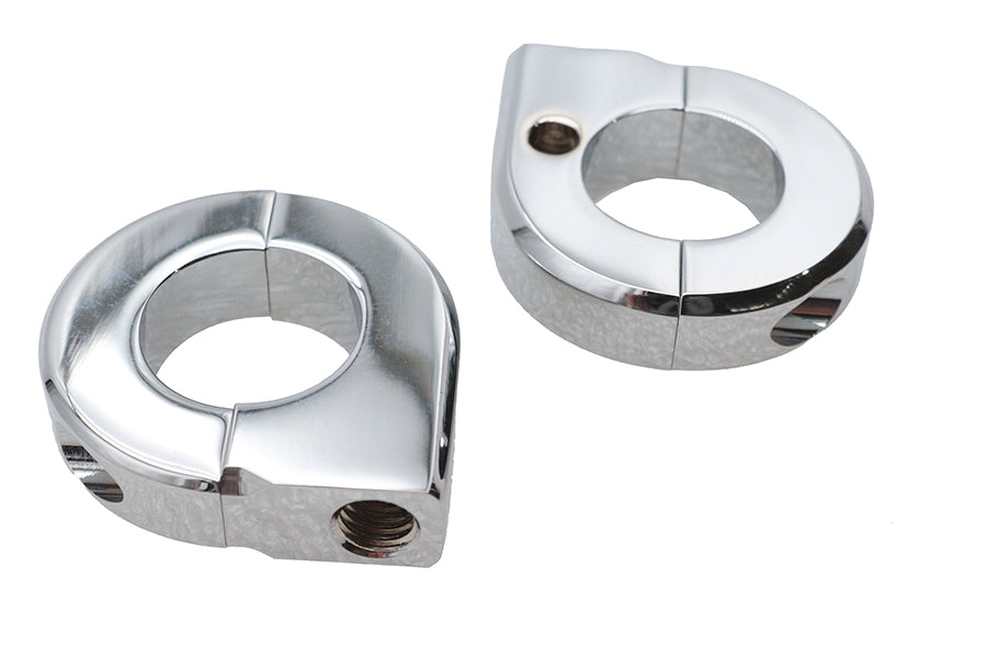 Chrome Universal Mount Clamp Set 1 inch