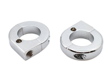Load image into Gallery viewer, Chrome Universal Mount Clamp Set 1-1/8 inch