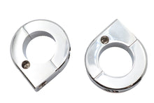 Load image into Gallery viewer, Chrome Universal Mount Clamp Set 1-1/8 inch