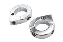 Load image into Gallery viewer, Chrome Universal Mount Clamp Set 1-1/8 inch