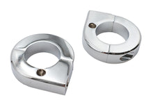 Load image into Gallery viewer, Chrome Universal Mount Clamp Set 1-1/8 inch