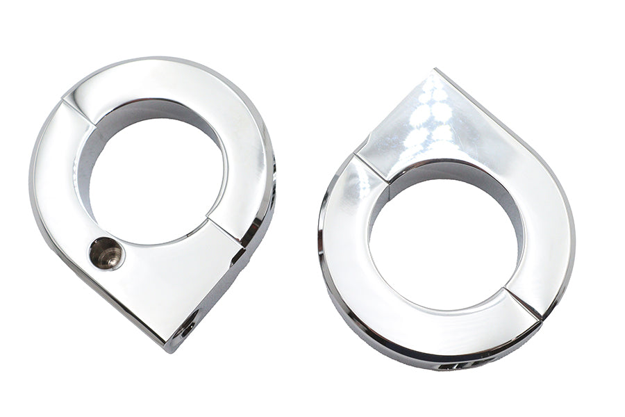 Chrome 1-1/4 inch Universal Mount Clamp Set