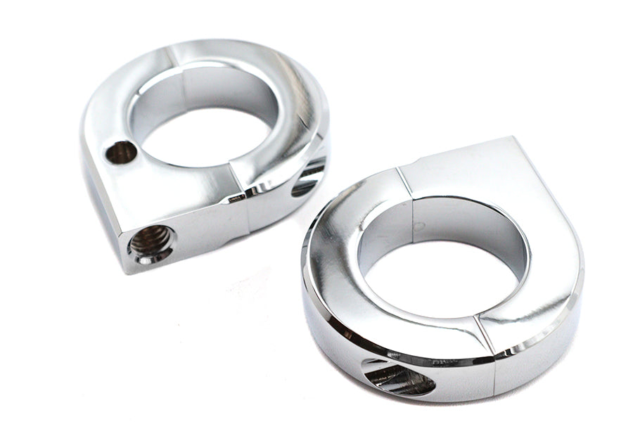 Chrome 1-1/4 inch Universal Mount Clamp Set