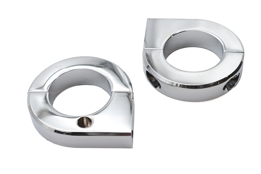 Chrome 1-1/4 inch Universal Mount Clamp Set