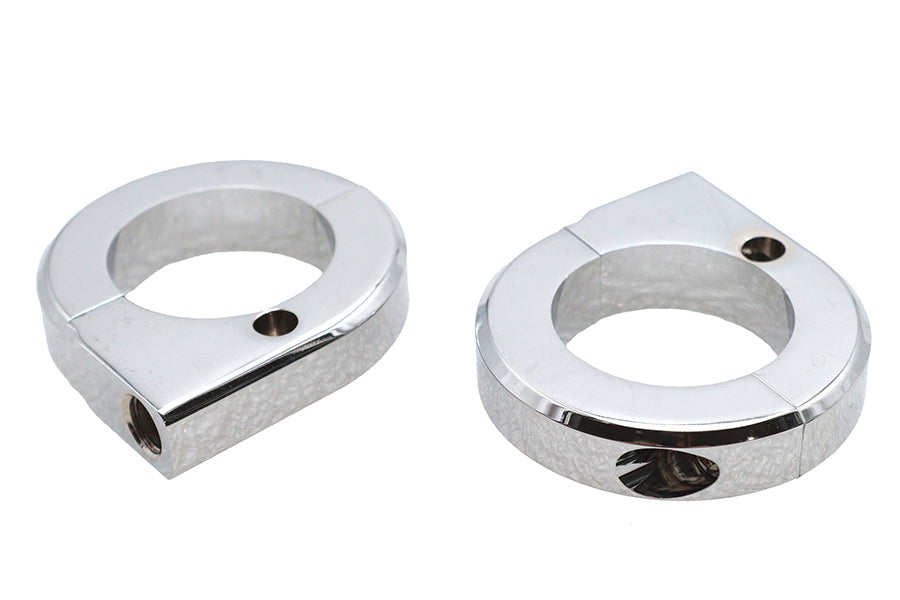 Chrome Universal Mount Clamp Set 1-3/8 inch