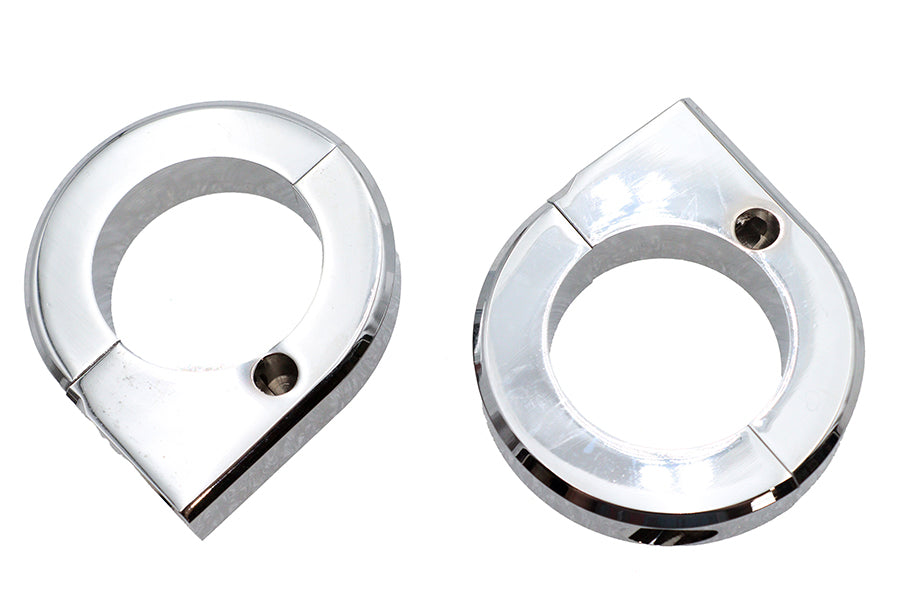 Chrome Universal Mount Clamp Set 1-3/8 inch
