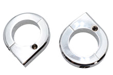 Load image into Gallery viewer, Chrome Universal Mount Clamp Set 1-3/8 inch