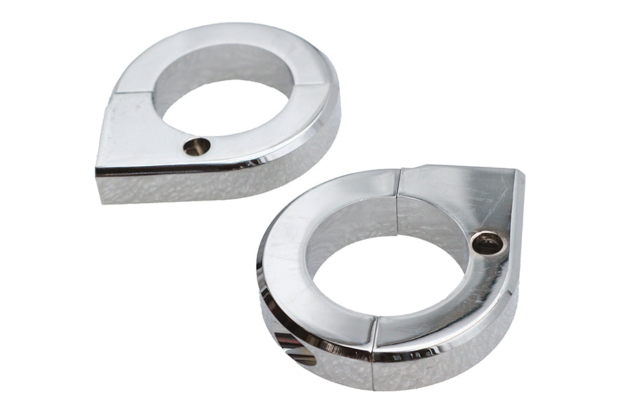 Chrome Universal Mount Clamp Set 1-3/8 inch