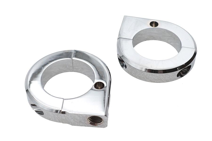 Chrome Universal Mount Clamp Set 1-3/8 inch