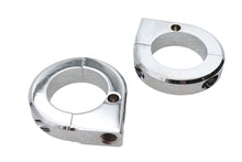 Load image into Gallery viewer, Chrome Universal Mount Clamp Set 1-3/8 inch