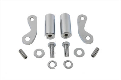 Chrome 8-1/2 inch Front Turn Signal Mount Set
