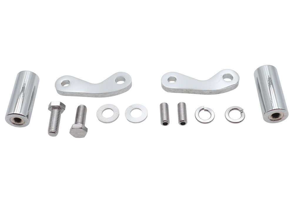 Chrome 8-1/2 inch Front Turn Signal Mount Set