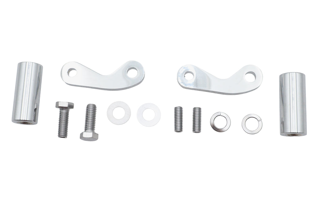 Chrome 8-1/2 inch Front Turn Signal Mount Set