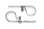 Chrome 1-7/8 inch Exhaust  inchP inch Clamp Set