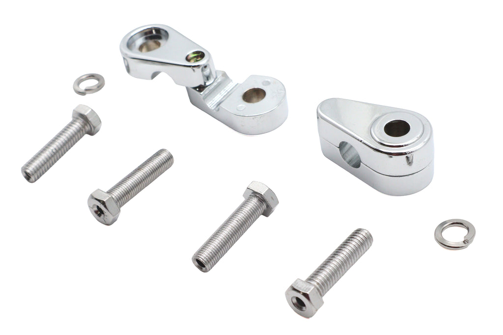 Chrome Turn Signal Clamp Set