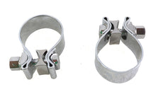 Load image into Gallery viewer, Chrome 1-7/8 inch Muffler End Clamp Set