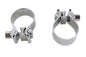 Chrome 1-7/8 inch Muffler End Clamp Set