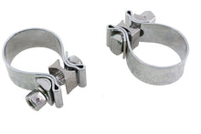 Load image into Gallery viewer, Chrome 1-7/8 inch Muffler End Clamp Set
