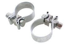 Load image into Gallery viewer, Chrome 1-7/8 inch Muffler End Clamp Set