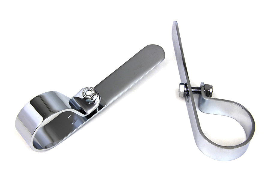 Chrome 1-3/4 inch Exhaust  inchP inch Clamp Set