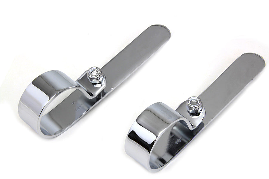 Chrome 1-3/4 inch Exhaust  inchP inch Clamp Set