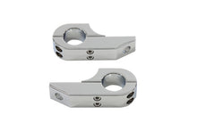 Load image into Gallery viewer, Footpeg Extender Clamp Set Chrome