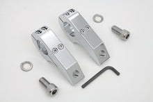 Load image into Gallery viewer, Footpeg Extender Clamp Set Chrome