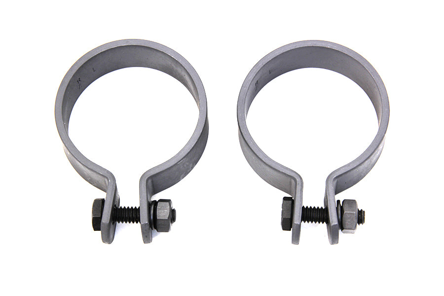 Parkerized 1-7/8 inch Muffler End Clamp Set