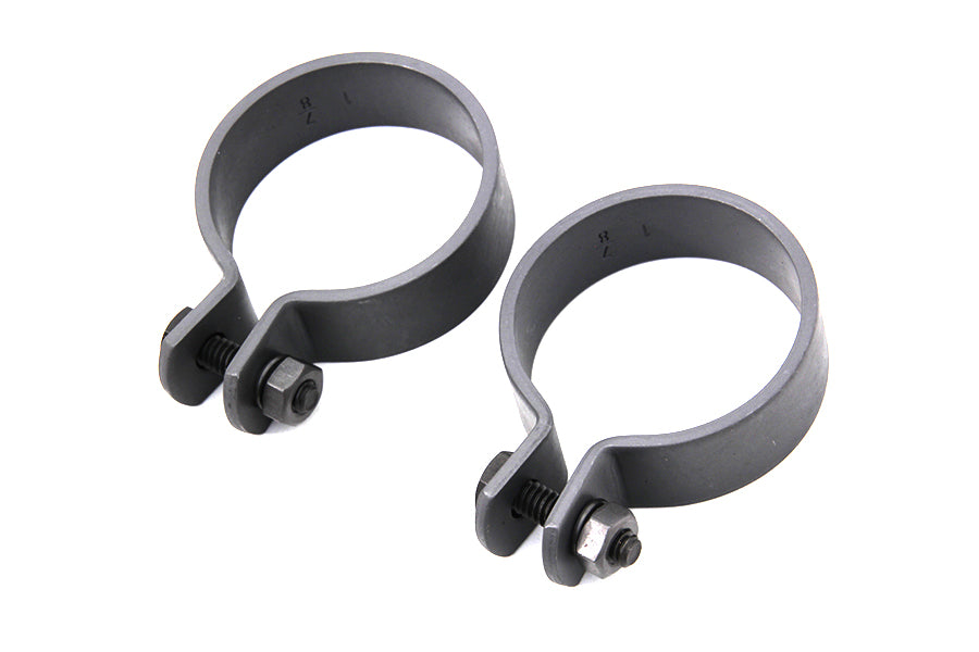 Parkerized 1-7/8 inch Muffler End Clamp Set