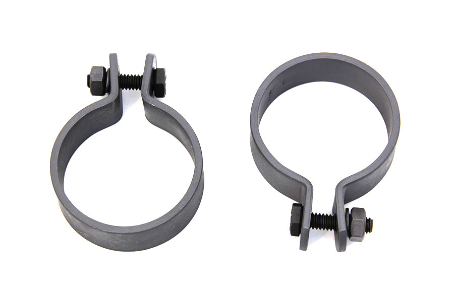 Parkerized 1-7/8 inch Muffler End Clamp Set