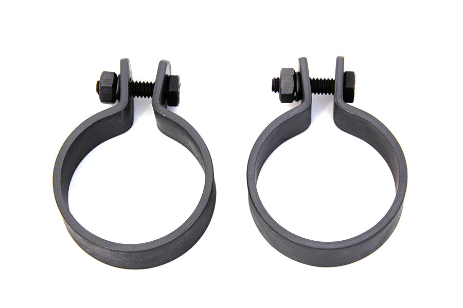 Parkerized 1-7/8 inch Muffler End Clamp Set