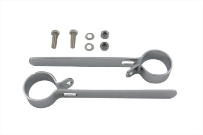 Chrome 1-1/2 inch Exhaust Hanger Clamp Set