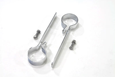 Chrome 2 inch Exhaust Hanger Clamp Set
