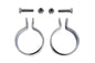 Chrome 1-7/8 inch Muffler End Clamp Set