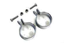 Load image into Gallery viewer, Chrome 1-7/8 inch Muffler End Clamp Set