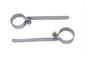 Chrome 1-7/8 inch Exhaust Hanger Clamp Set
