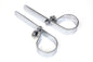Chrome 2-1/2 inch Muffler  inchP inch Clamp Set