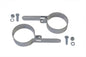 Chrome 2-3/4 inch Muffler Hanger Clamp Set
