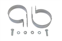 Load image into Gallery viewer, Chrome 3-1/4 inch Muffler Body and End Clamp Set