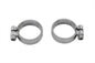 Chrome Allen Type Exhaust Clamp Set Wide